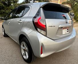 TOYOTA AQUA L PACKAGE NEW SHAPE (1500cc)
Model 2017 || Registered 2021 end
Silver Color
Bumper To Bumper Original 100% Guaranteed 
4 Grade Auction Sheet 
15,000km Import Mileage 
63,000 Current Mileage
Key Start 
Climate control A/c
Multi Steering
TV back camera
New Rims & Tires Installed 
100% BATTERY AND ABS  
Radar 
Interior is as crispy as new 
1st Owner 
Still Smells Like New 
Extremely good condition 
Just like a brand new car
EXCHANGE POSSIBLE WITH ANY CAR