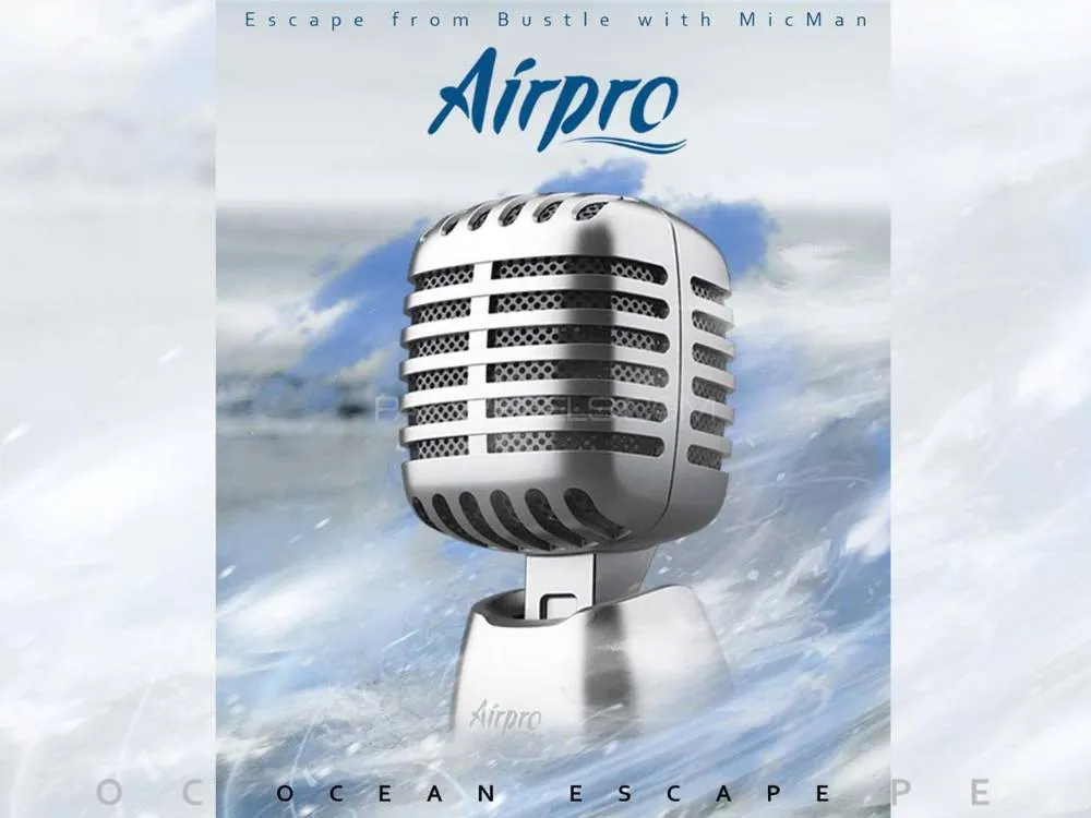 AirPro Mic Man | Microphone Perfume | Ocean Escape | Air Freshener Image-1