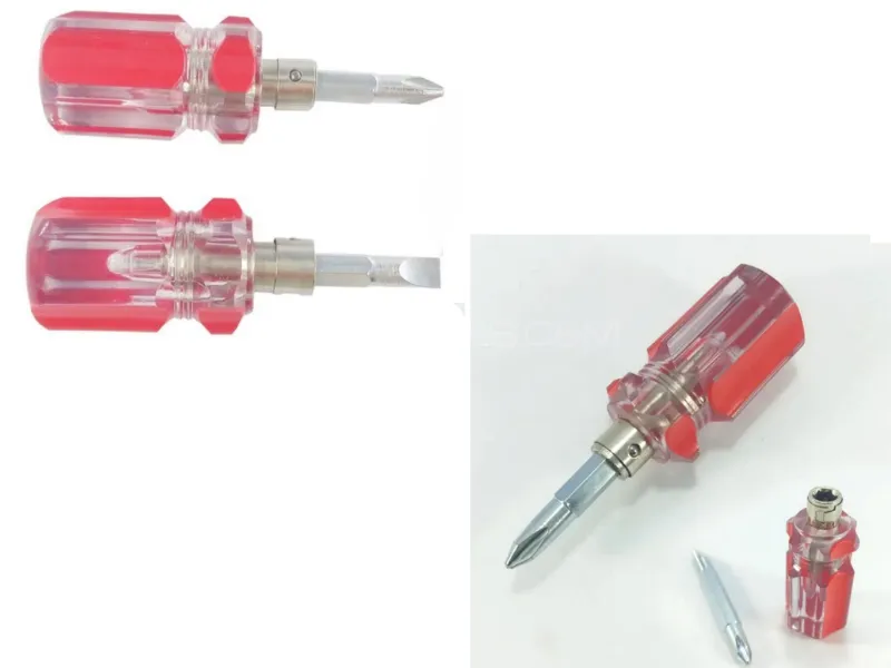 Dual-Use Stubby Screwdriver Philips And Flat Heads Driver Tool Dual-Use Stubby Screwdriver Philips And Flat Heads Driver Tool Image-1