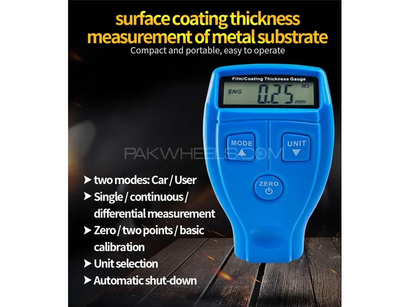 Film Coating Thickness Gauge Mini Paint Thickness Tester Digital Coating Meter Film Coating Thickness Gauge Mini Paint Thickness Tester Digital Coating Meter Image-3