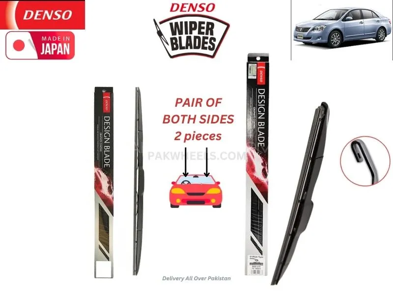 Toyota Premio  2001-2007 Denso Wiper Blade Set - Made in Japan Image-1