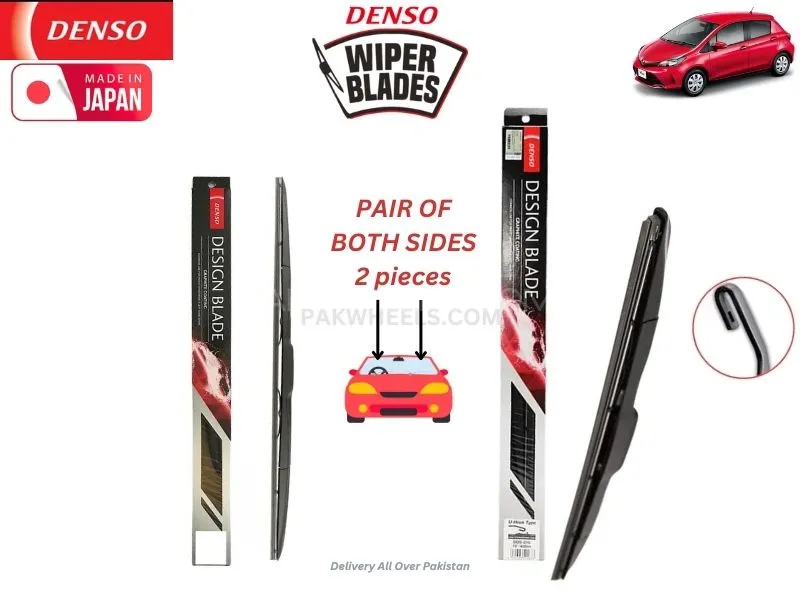 Toyota Vitz 2014-2017 Denso Wiper Blade Set - Made in Japan Image-1