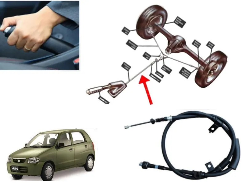 Suzuki Alto VXR 2000-2012 Hand Brake Cable | Left Side | 1 Pcs Image-1