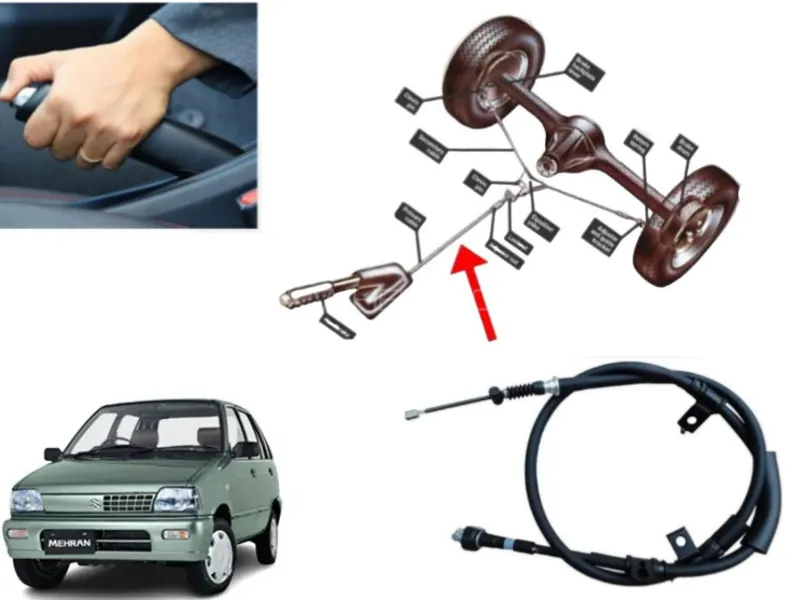 Suzuki Mehran 2012-2019 Hand Brake Cable | 1 Pcs Image-1