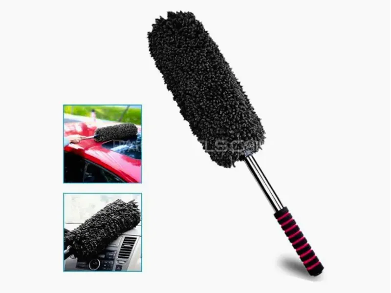 Zingfix Car Cleaning Duster - Ultra Soft Microfiber Brush - Extendable Handle Image-1