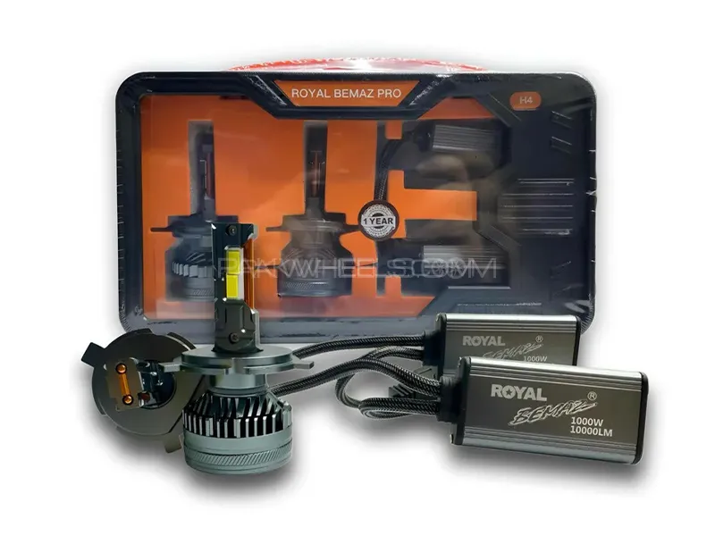 Royal Beemaz PRO LED Headlight Bulb - 1000W - H4 Image-1