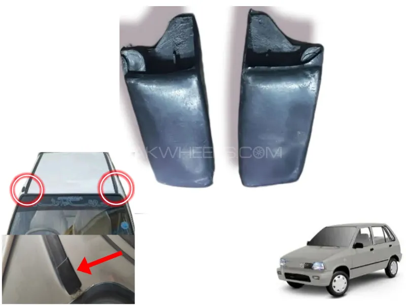 Suzuki Mehran 1988-2012 Exterior Roof Top Plastic Corner | 2  Pcs