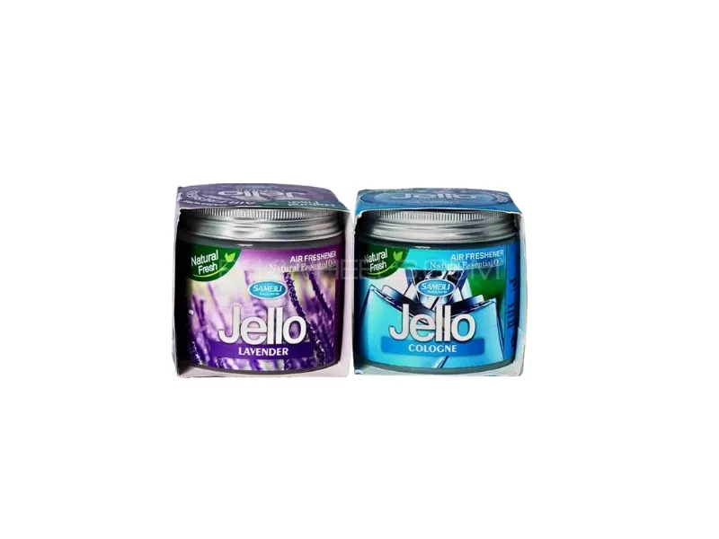 Jello Air Freshener Gel Pack Of 2 Lavender & Cologne Perfume Gel Image-1