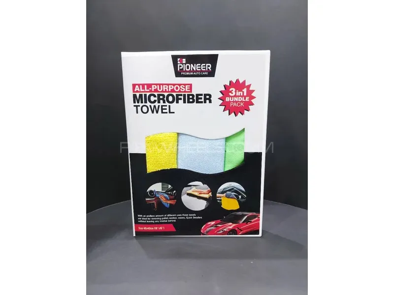 Ke Pioneer All Purpose Microfiber Towel 3 in 1 Bundle Pack  Maximum Performance Highest Durability Image-1
