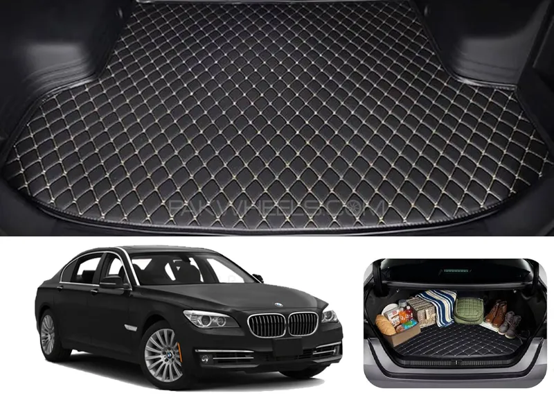 BMW 7 Series 7D Custom Car Trunk Mat - Model 2009-2015 Image-1
