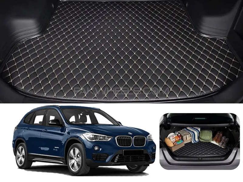 BMW X1 Series 7D Custom Car Trunk Mat - Model 2016-2018 Image-1
