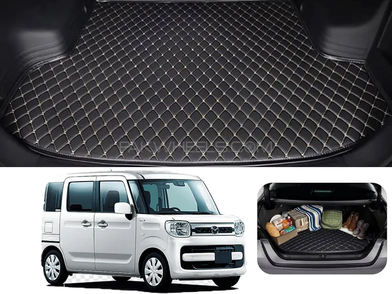 Honda N-Box 7D Custom Car Trunk Mat - Model 2011 - 2018 Image-1