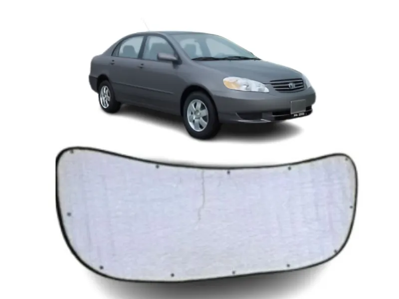 Premium High Quality Aluminum Bonnet Insulator with Clips for Toyota Corolla 2003-2008 Image-1