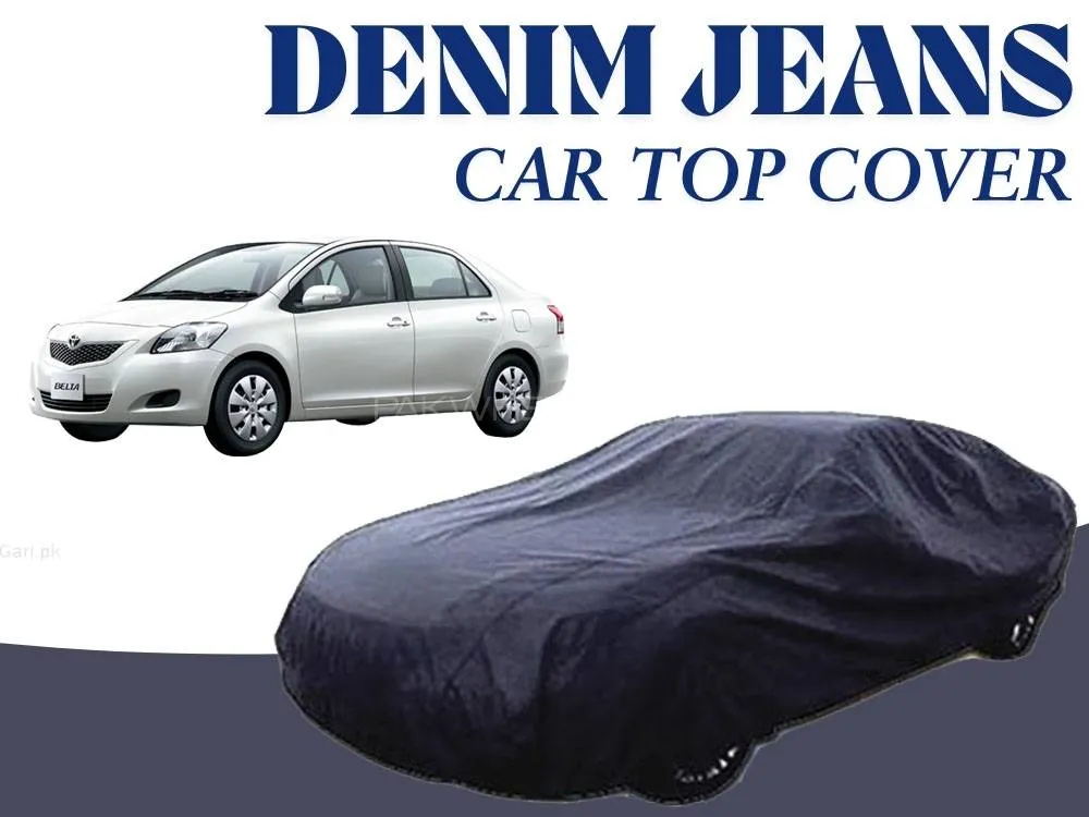 Toyota Belta 2005-2012 Denim Jeans Top Cover | 12oz Denim | Heat Proof | Anti-Crack Image-1