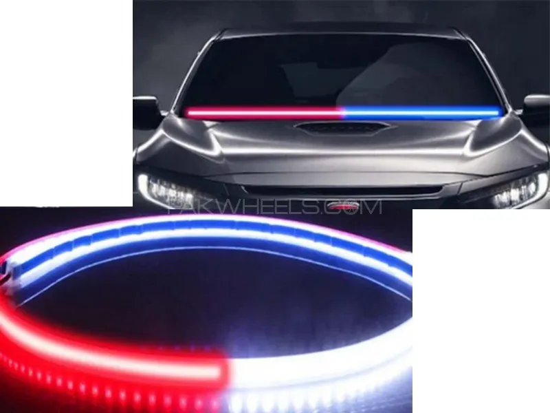 48Inch Car Dashboard Police Strip Light Red and Blue Flexible Emergency SOS Strip Light 48Inch Car Dashboard Police Strip Light Red and Blue Flexible Emergency SOS Strip Light Image-2