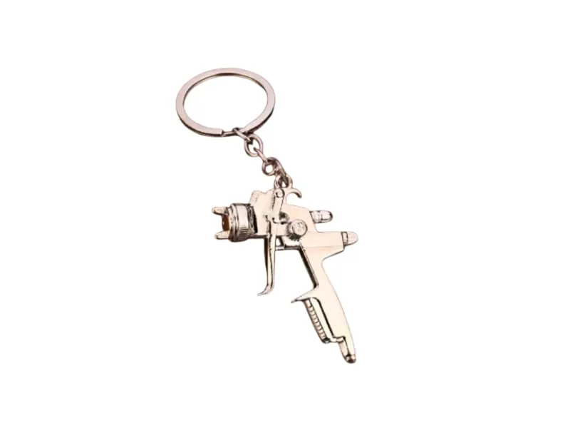 Zingfix Creative Zinc Alloy Spray Gun Keychain Image-1