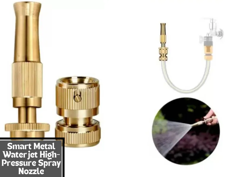Smart Metal Waterjet High-Pressure Spray Nozzle | High Pressure Washer Shower Car Wash Water Gun Image-1