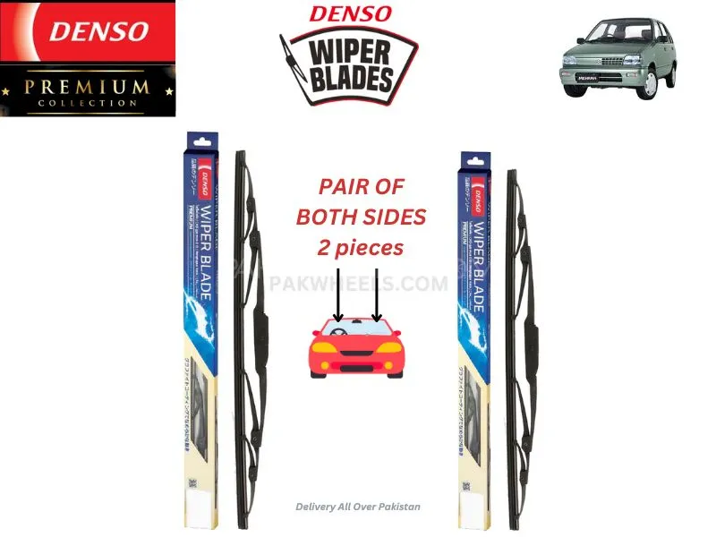 Suzuki Mehran Euro 2012-2019 Denso Wiper Blade - 2 Pcs Set - Denso Premium  Image-1