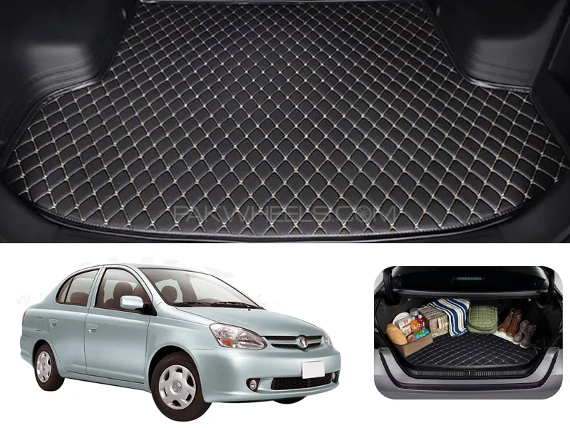 Toyota Platz 7D Custom Car Trunk Mat - Model 1999-2005