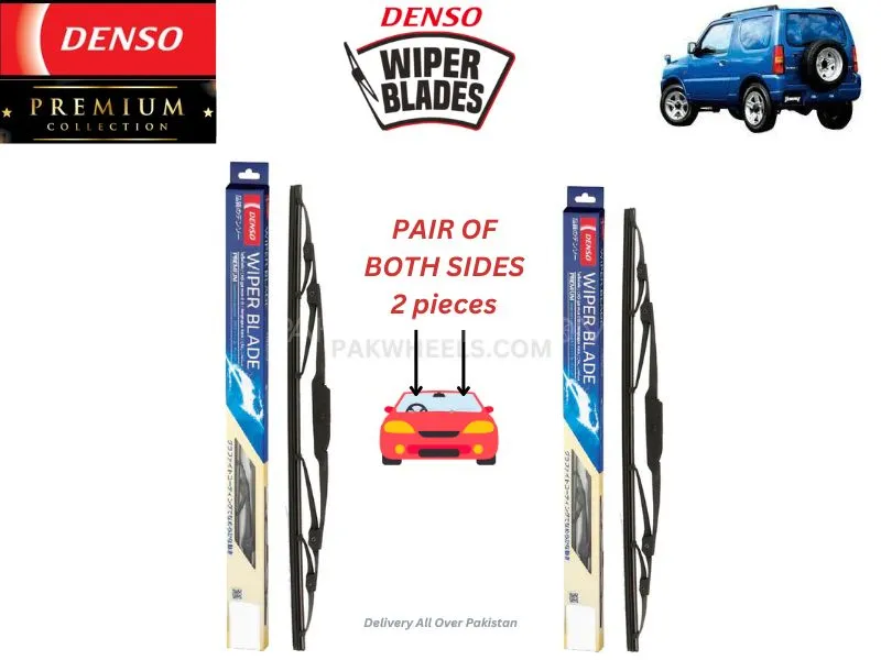 Suzuki Jimny 660cc 1998-2019 Denso Wiper Blade - 2 Pcs Set - Denso Premium