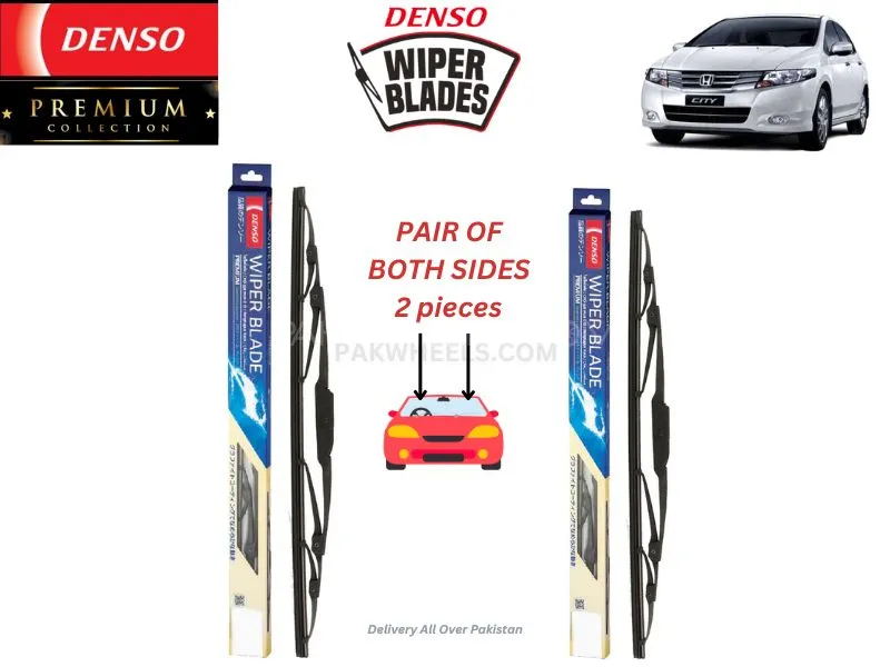 Honda City 2009-2021 Denso Wiper Blade - 2 Pcs Set - Denso Premium Image-1