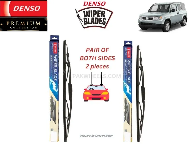 Honda Element 2002-2011 Denso Wiper Blade - 2 Pcs Set - Denso Premium Image-1