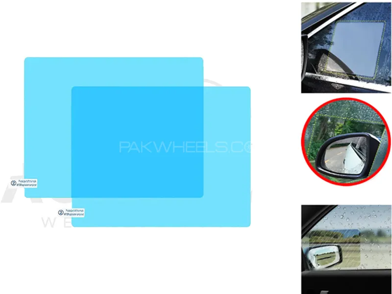 Rainproof Film Sticker Car Rearview Mirror protective Rain Proof Anti Fog Waterproof Sticker Image-1