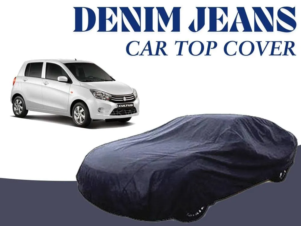 Suzuki Cultus 2017 - 2024 Denim Jeans Top Cover | 12oz Denim | Cotton Top Cover | Heat Proof  Image-1