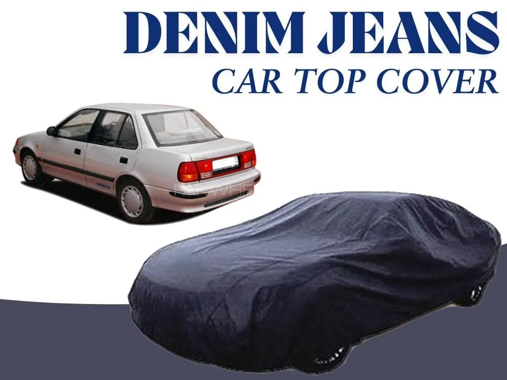 Suzuki Margalla 1992-1998 Denim Jeans Top Cover | 12oz Denim | Cotton Top Cover | Heat Proof  Image-1