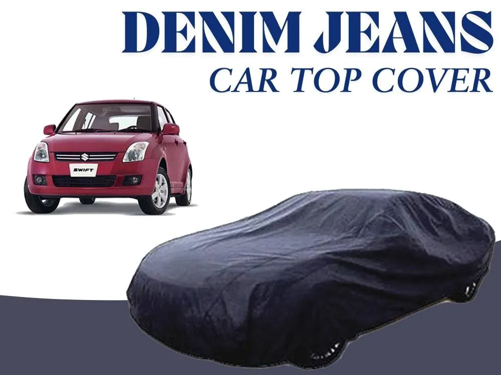 Suzuki Swift 2010-2021 Denim Jeans Top Cover | 12oz Denim | Cotton Top Cover | Heat Proof  Image-1