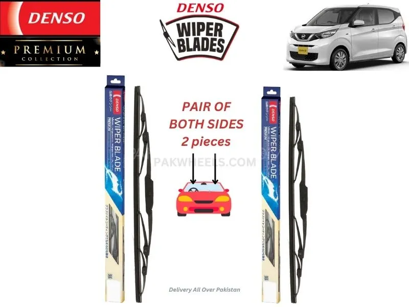 Mitsubishi EK Wagon 2019-2024 Denso Wiper Blade - 2 Pcs Set - Denso Premium Image-1
