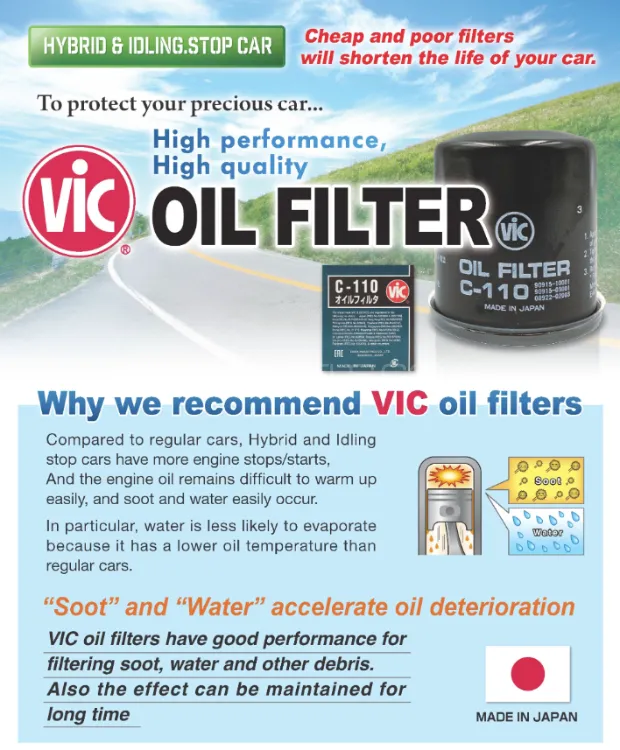 Nissan Wingroad VIC Oil Filter - Made in Japan Nissan Wingroad VIC Oil Filter - Made in Japan Image-2