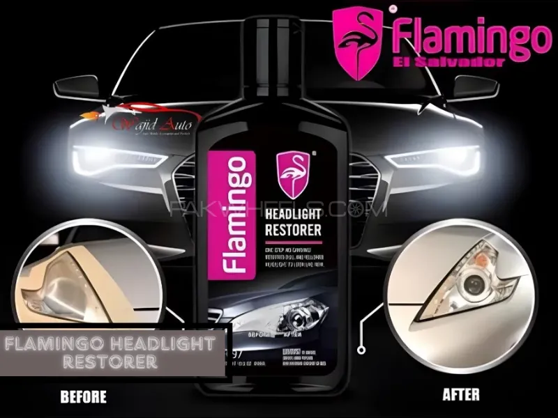 Flamingo Headlight restorer F097 | Restore Cloudy, Dull, Yellowed Headlights to Look Like New Image-1