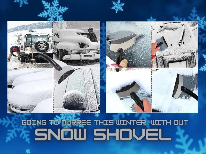 Car Ice Scraper Snow Removal | Shovel Windshield Glass Defrost Removal Automotive Tool Image-1
