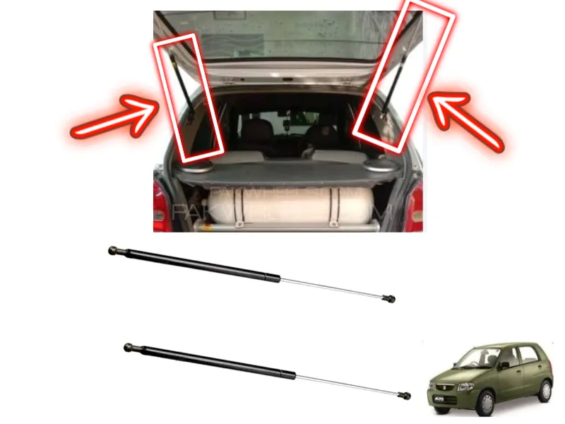 Suzuki Alto 2000-2012 Trunk Shock - 2 Pcs Image-1