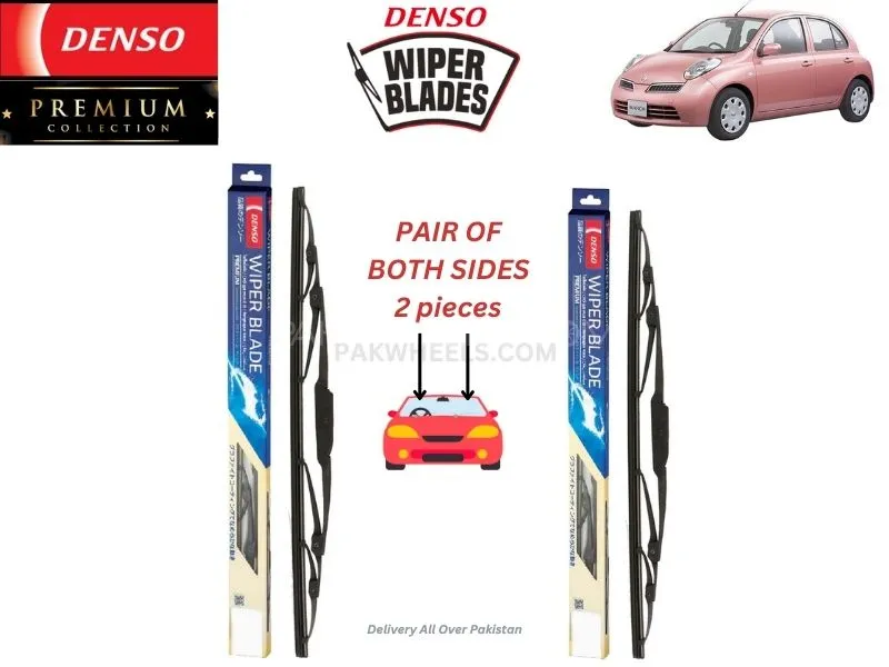 Nissan March Denso Wiper Blade - 2 Pcs Set - Denso Premium Image-1