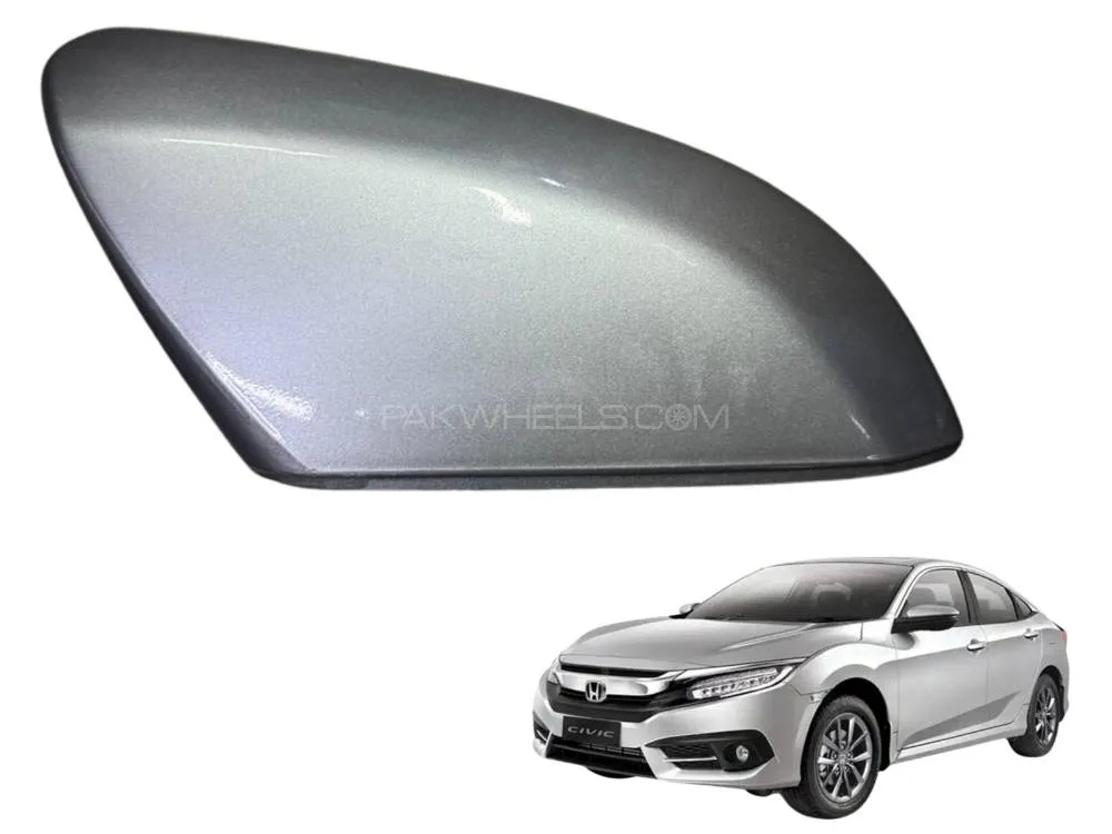 Civic X Mirror Cover Silver Image-1