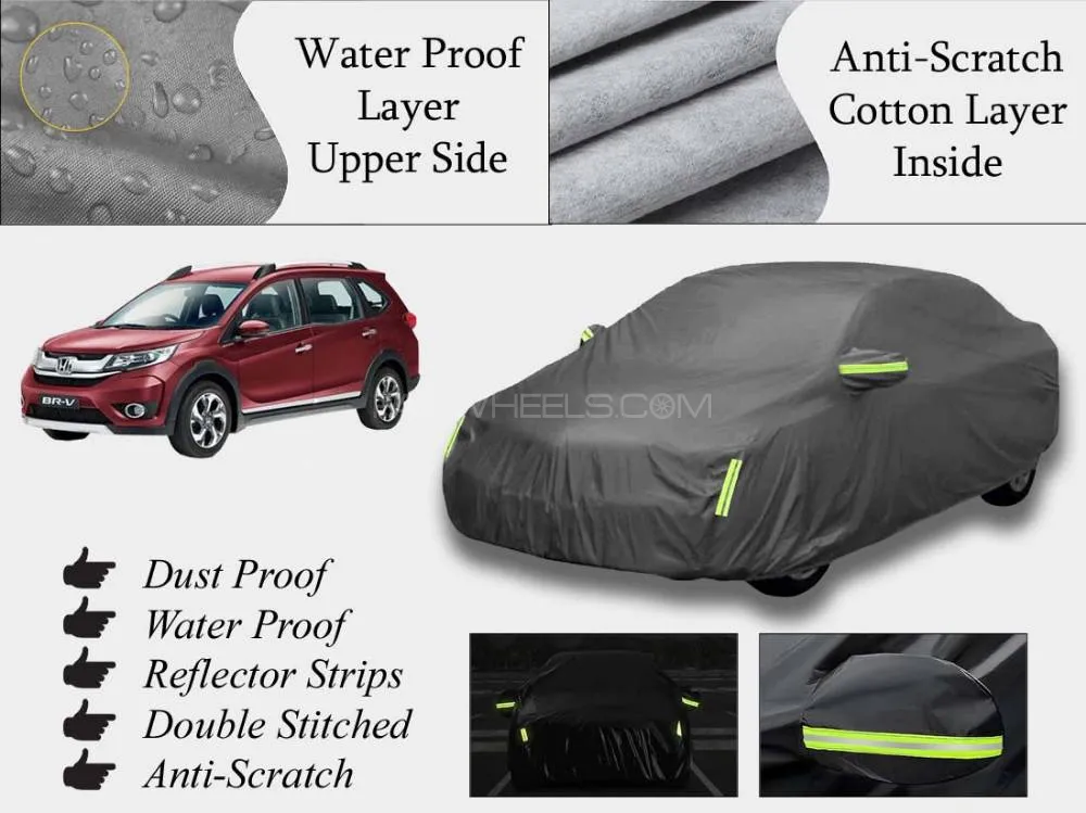 Honda BRV 2017-2024 Top Cover | Grey | Anti-Scratch | Double Layer | Heat Proof | Water Proof Image-1