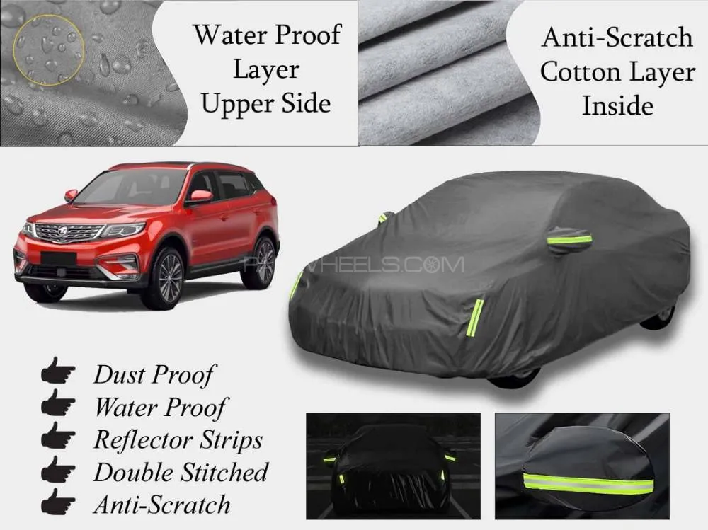 Proton X70 2020-2024 Top Cover | Grey | Anti-Scratch | Double Layer | Heat Proof | Water Proof Image-1