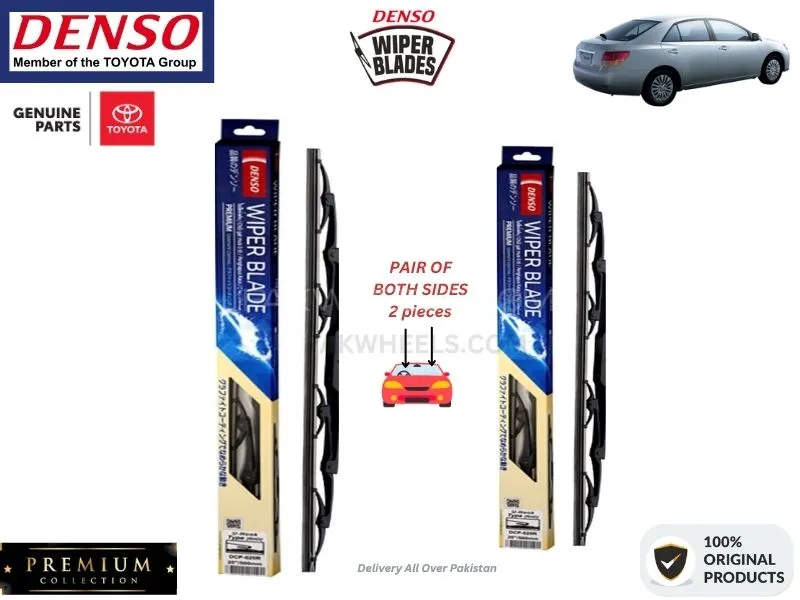 Toyota Allion 2001-2006 Denso Wiper Blade - 2 Pcs Set - Denso Premium Image-1