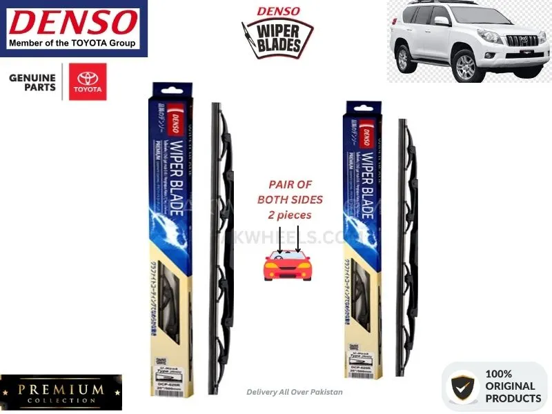 Toyota Prado 2002-2010 Denso Wiper Blade - 2 Pcs Set - Denso Premium Image-1