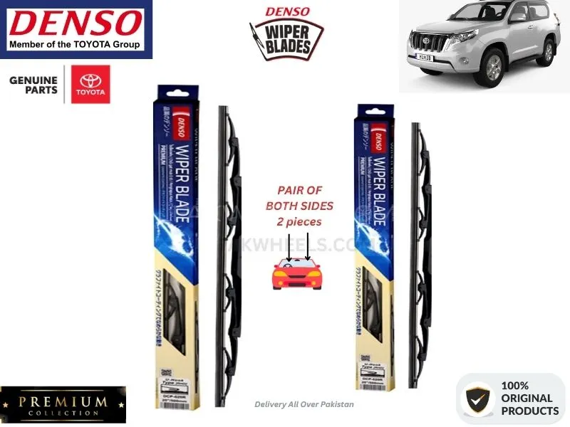 Toyota Prado 2009-2023 Denso Wiper Blade - 2 Pcs Set - Denso Premium Image-1