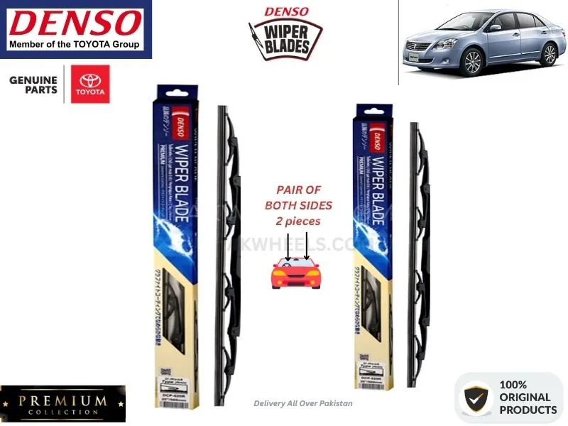 Toyota Premio 2001-2007 Denso Wiper Blade - 2 Pcs Set - Denso Premium Image-1