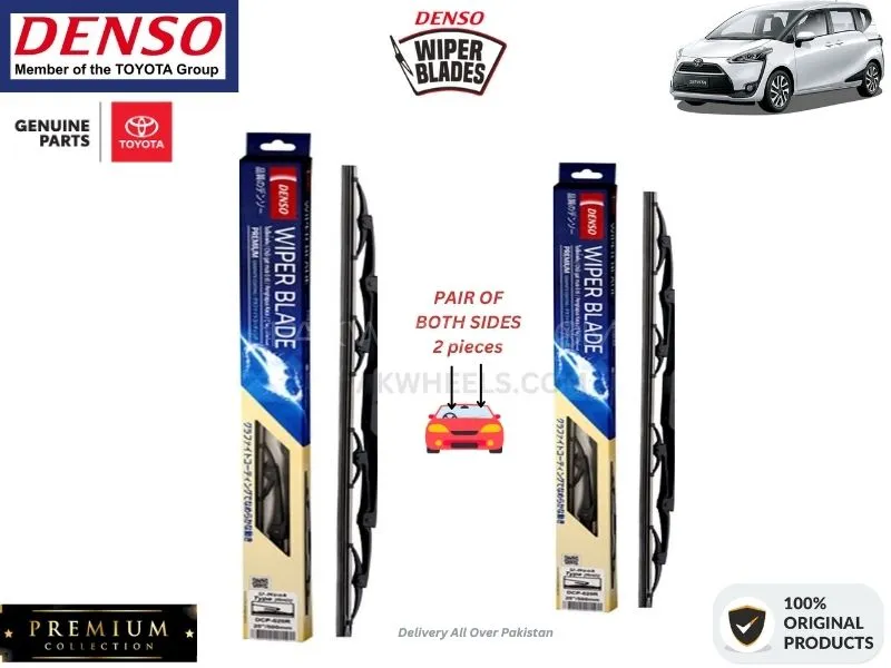 Toyota Sienta 2015-2022 Denso Wiper Blade - 2 Pcs Set - Denso Premium Image-1