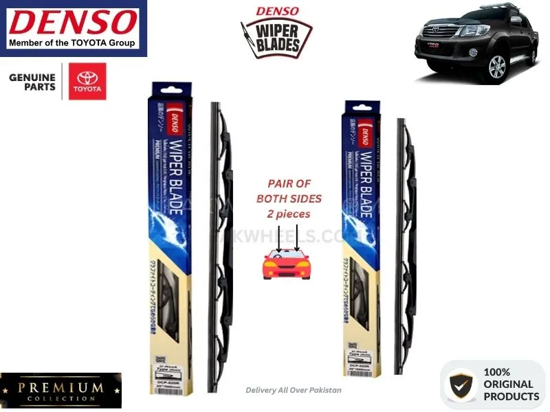 Toyota Vigo Champ 2005-2016 Denso Wiper Blade - 2 Pcs Set - Denso Premium Image-1