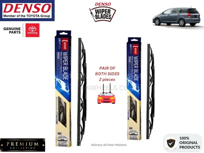 Toyota Wish 2003-2009 Denso Wiper Blade - 2 Pcs Set - Denso Premium