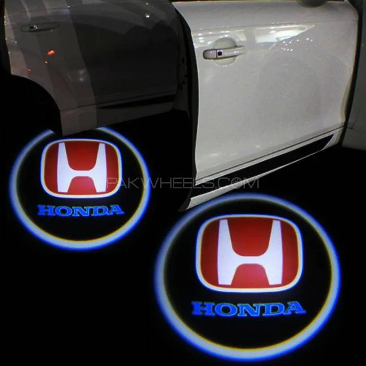 2pcs Car Door Logo Projection Light Honda | Car Door LED HD Welcome Shadow Projector Logo Light Image-1