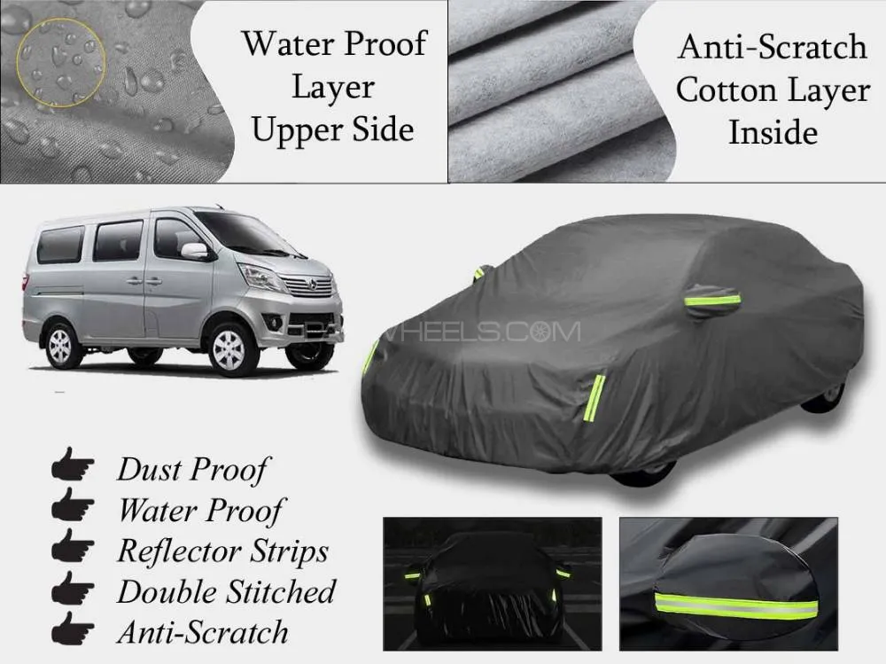 Changan Karvaan 2018-2024 Top Cover | Grey | Anti-Scratch | Double Layer | Heat Proof | Water Proof Image-1