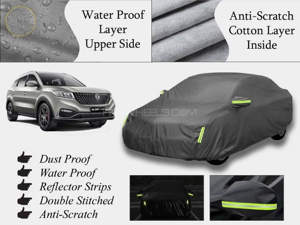 DFSK Glory 580 2018-2024 Top Cover | Grey | Anti-Scratch | Double Layer | Heat Proof | Water Proof Image-1