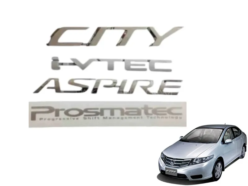 Honda City Aspire 2009-2023 Rear Monograms  Image-1